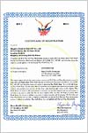 Srtificate of registration FDA - Food and Drug Administration. HuaShen U.S. FDA 2011